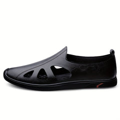 Men's Hollow Out Slip On Casual Shoes Lightweight Breathable