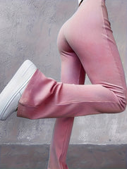 High Waisted Flared Yoga Trousers