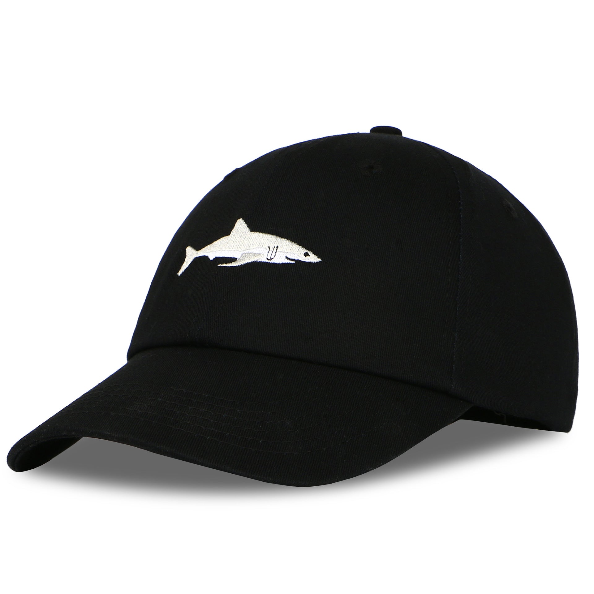 Embroidered Shark Baseball Cap Peaked Cap For Sports