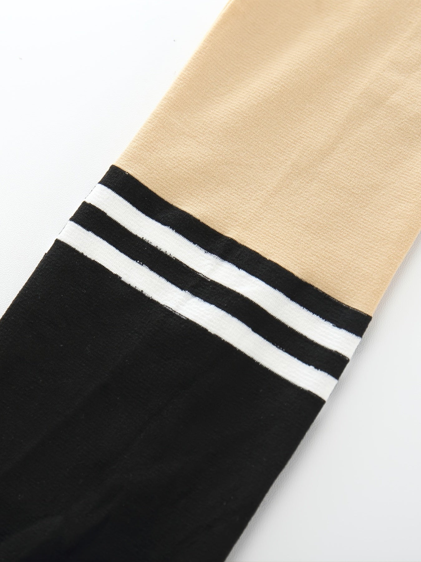 Girls Striped Splicing Pantyhose Stretch Tights Leggings Stockings