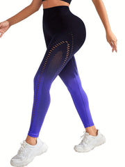 Ombre Tummy Control Yoga Pants High Stretch Leggings Women's Activewear