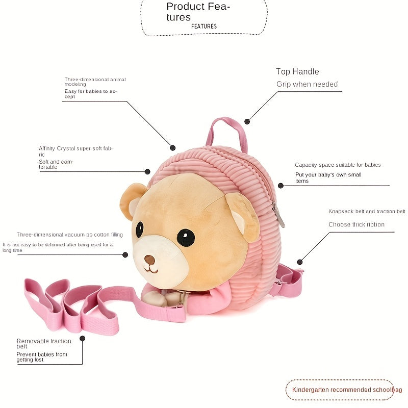 Animal Toddler Harness Backpack With Storage Bag