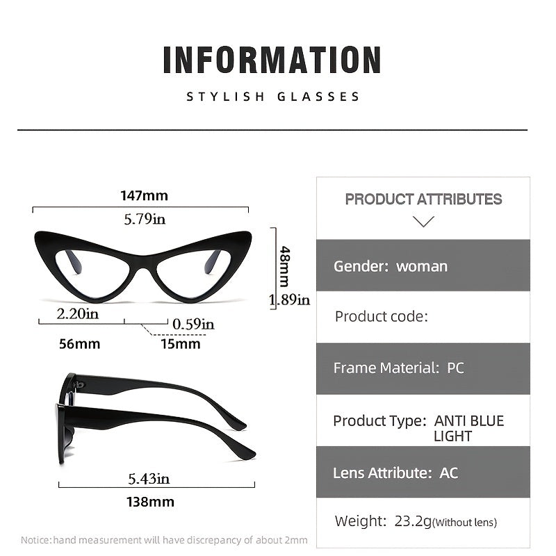 Women's Cat's Eye Style Blue Light Blocking Glasses