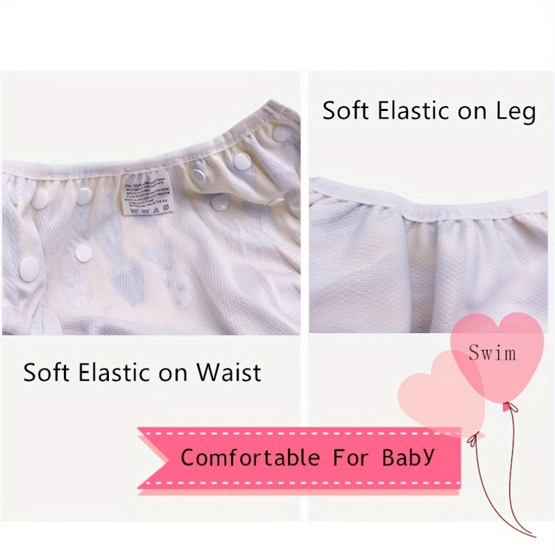 Adjustable Reusable Swim Diaper for Baby 0-3 Years Boys Girls Washable Swimpant