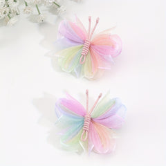 2pcs Butterfly Hair Clips for Baby Girls, Colorful Hair Accessories