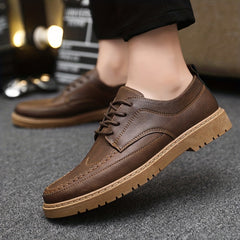 Men's Derby Shoes Lace up Front Dress Shoes For Men Business Formal Wedding