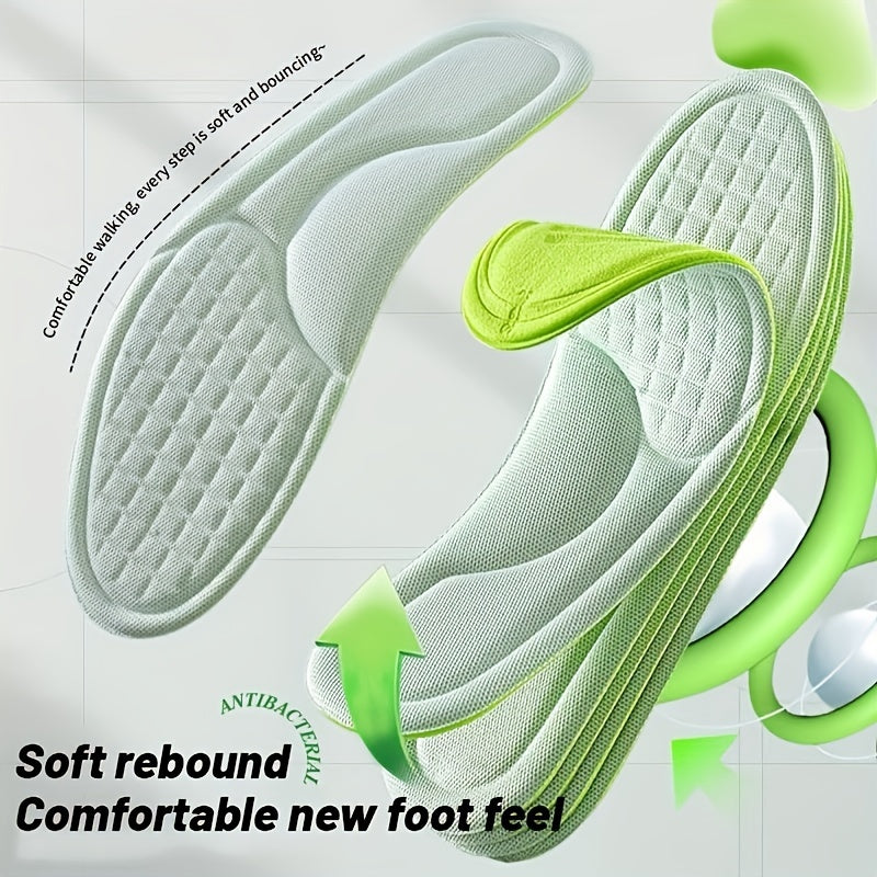 Shock Absorption Insoles for Shoes - High Elastic Deodorant Comfort