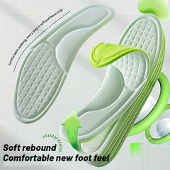Shock Absorption Insoles for Shoes - High Elastic Deodorant Comfort
