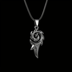 Stylish Flame Pendant Necklace Titanium Steel Perfect Gift