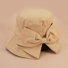 Irregular Bowknot Brim Bucket Hat Candy Women's UV Protection Sun Hats