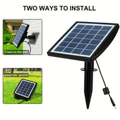 Solar Fountain Pump Kit 8 Nozzles for Bird Bath Pond Garden