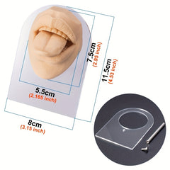 Silicone Human Face Model with Display Stand