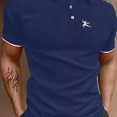 Men's Breathable Golf Short Sleeve Shirts for Athletic Gym