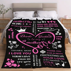 Soft and Comfortable Blanket Gift for Mom - Easy to Carry