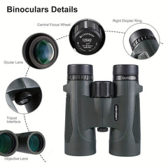 12x42 Waterproof & Fogproof Binoculars for Adults