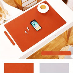 Thick PU Leather Mouse Pad Double Sided Desk Writing Pad