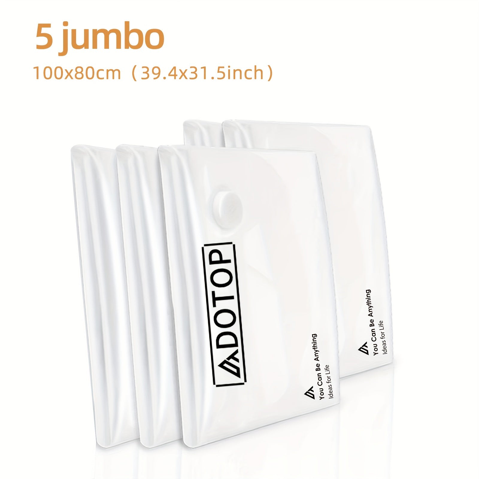 5pcs Vacuum Compression Storage Bag for Clothes Blankets Shirts