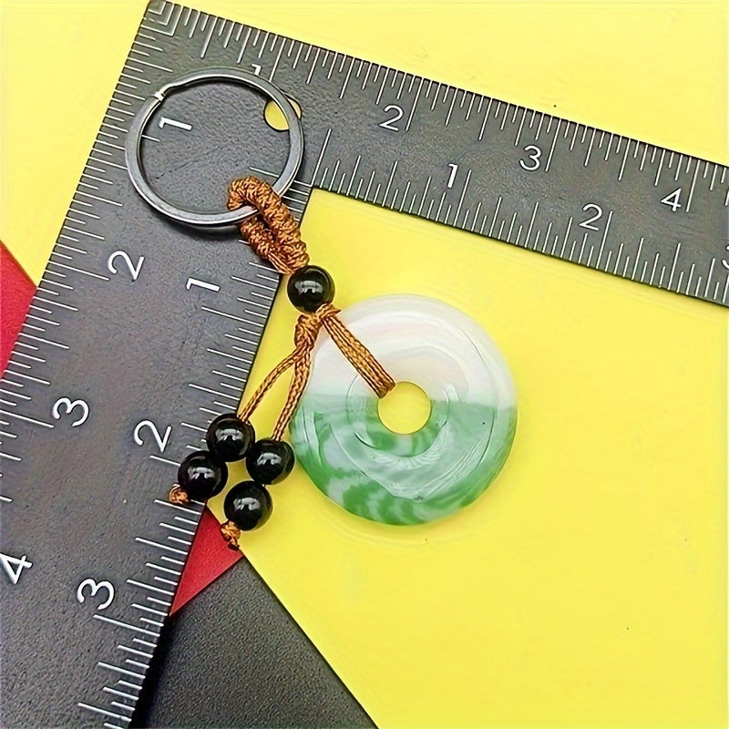 Jade Keychain Couple Purse Pendant Decoration