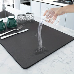Coffee Machine Seat Mat Hide Stains Bowl Dish Drying Placemat