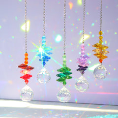 Crystal Sun Catcher Wind Chime Light Catcher Pendant Wedding Party Home Decor