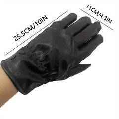 Winter Warm Keeping Gloves Motorcycle Riding Skiing Leather Gloves