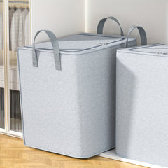 Zippered Felt Clothes Storage Box Large Capacity Basket