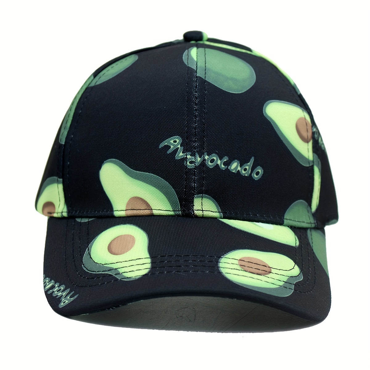 Adjustable Avocado Pattern Sunshade Baseball Cap for Sport
