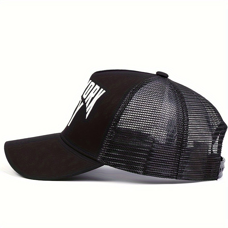 Men's YORK CITY Embroidered Mesh Baseball Cap Outdoor Sun Hat