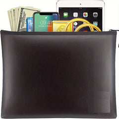 High Temp Resistant Glass Fiber Fireproof File Bag Silicone Portable Storage Bag