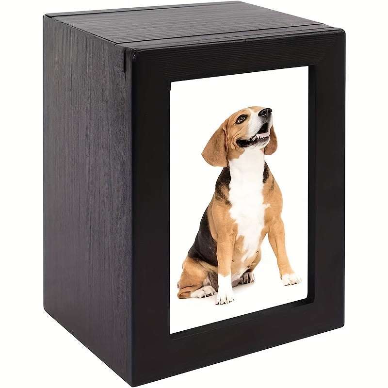 Wooden Pet Cremation Urn Box for Dogs and Cats