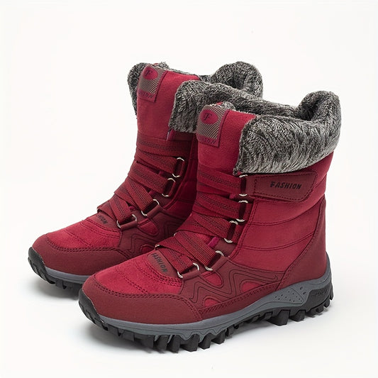 Women's Snow Boots Non Slip Wear Resistant High Tube Hiking Comfortable Boots