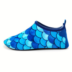 Kids Quick Dry Fish Scale Water Shoes Non Slip Lightweight Aqua Socks