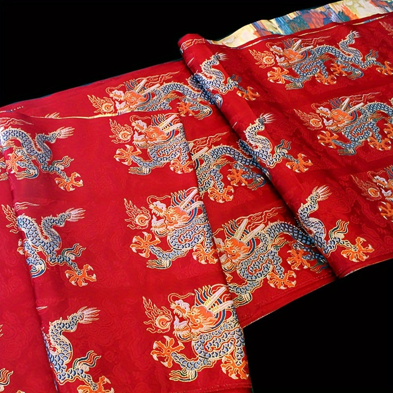 Cloud Bottom Lace Dragon Pattern Jacquard Fabric Ethnic Style Accessories