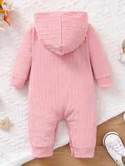 Baby Girls Daddys Girl Hooded Romper Jumpsuit