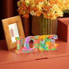 3Pcs Silicone Family Love Sign Alphabet Word Epoxy Resin Mold