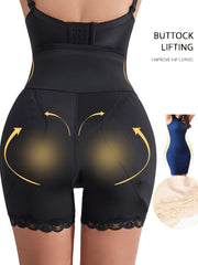 Lace Trim Shaping Panties Tummy Control Compression Panties