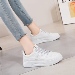 Women's Lace Up Skate Shoes Lightweight Flat Shoes