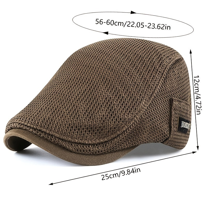Men's Casual Beret Cotton Hat Autumn Biker Flat Hat