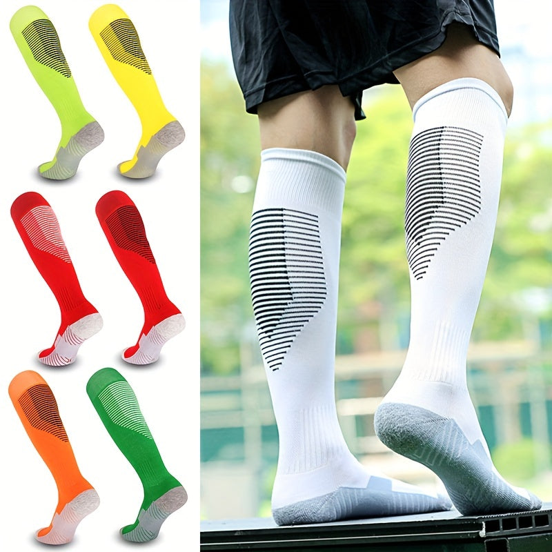 Men's Thigh Soccer Socks, Non-slip Design