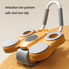 Automatic Rebound Ab Roller with Elbow Pads for Fitness