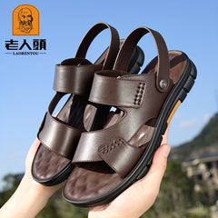 LAORENTOU Men's Non Slip Sandals Comfy Beach Shoes