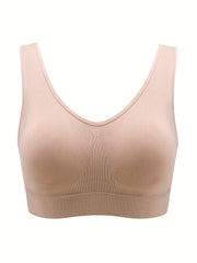 Seamless Ribbed Sports Bra