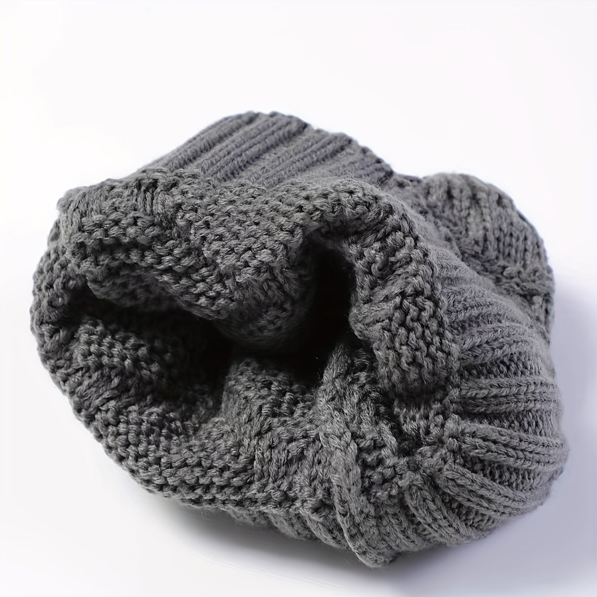 Men's Winter Jacquard Beanies Argyle Pattern Warm Hat