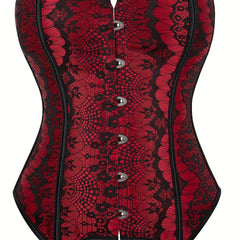 Lace Patchwork Bustier Gothic Waist Corset Shaping Top Women's Shapewear