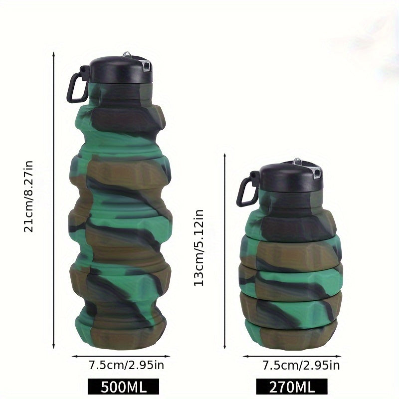 Silicone Grenade Folding Cup for Outdoor Camping Hiking Fitness