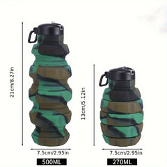Silicone Grenade Folding Cup for Outdoor Camping Hiking Fitness