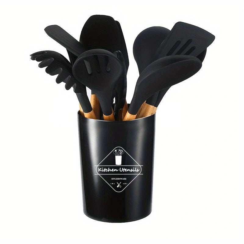 12pcs Silicone Utensil Set Non Stick Kitchen Cooking
