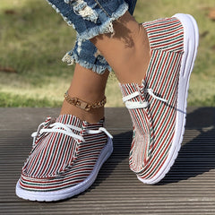 Women's Outdoor Skateboard Shoes with Striped Decoration