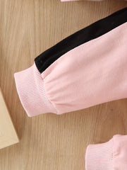 Baby Girl Sports Suit LITTLE GIRL Print Top & Pants