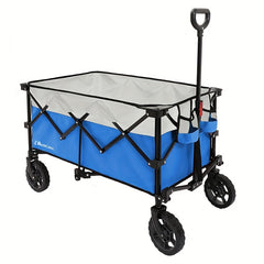 Moon Lence Collapsible Wagon Cart with Universal Wheels Heavy Duty